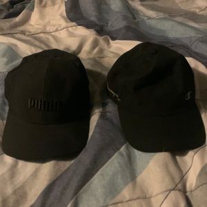 XL Puma hat and S Champion hat